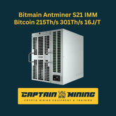 Bitmain Antminer S21 Immersion 215Th/s 301Th/s 16J/T Bitcoin Miner